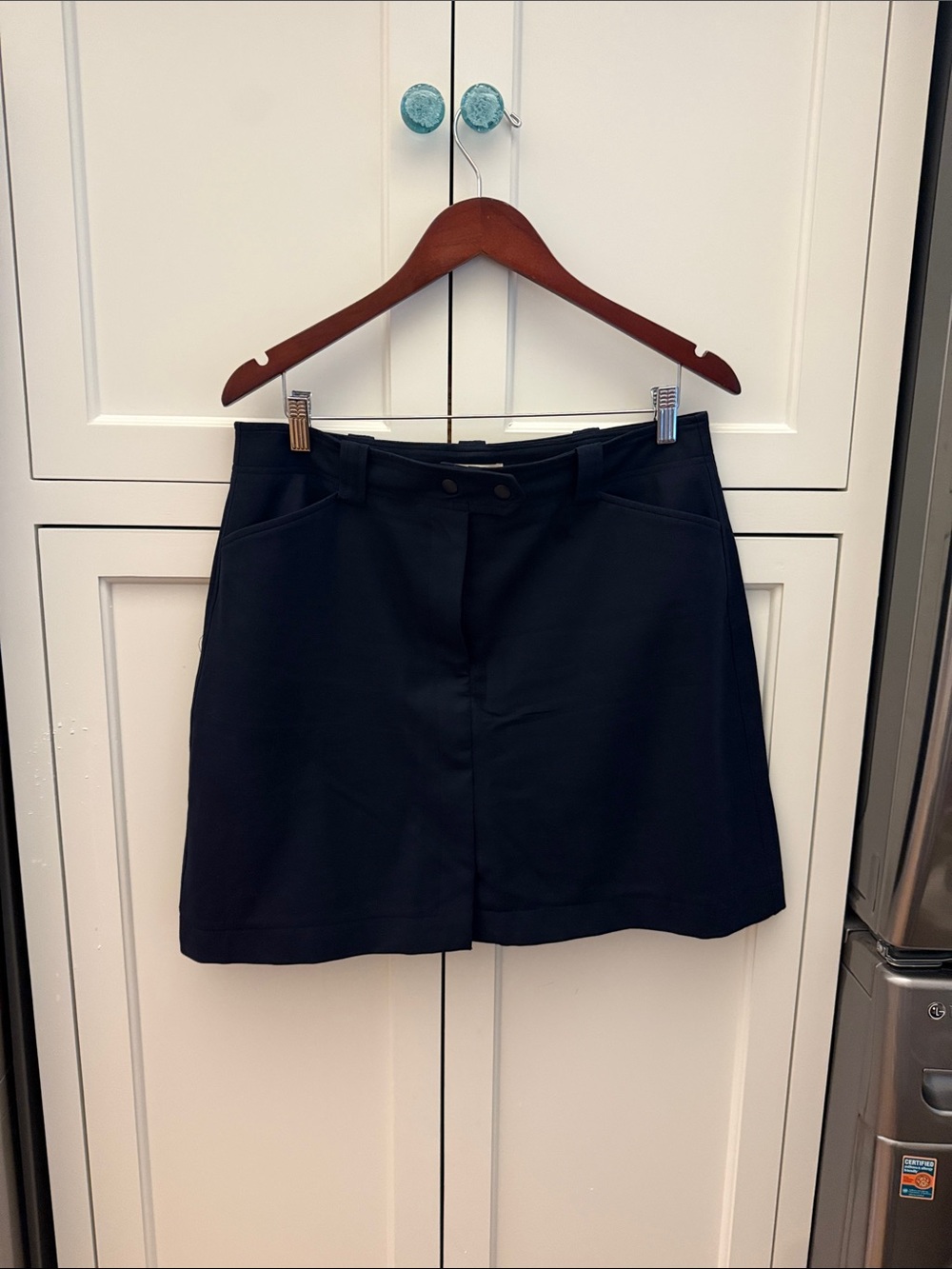 LOFT Navy A-Line Skirt